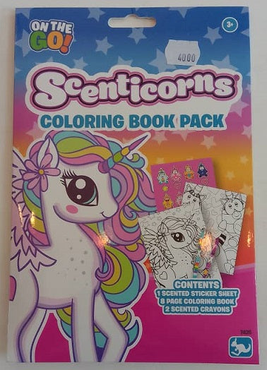 Scenticorns On The Go Coloring Pack