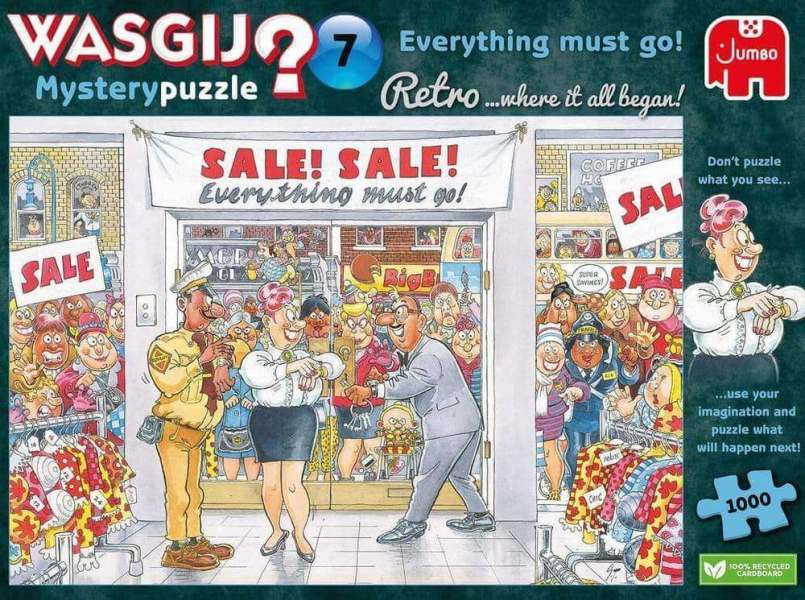 Puzzle Wasgij Retro Mystery 7 Everything Must Go 1000pc