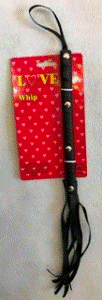Whip Black Leather & Tail