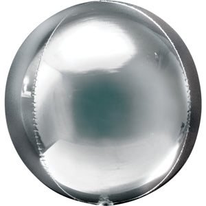 Foil Balloon ORBZ Silver