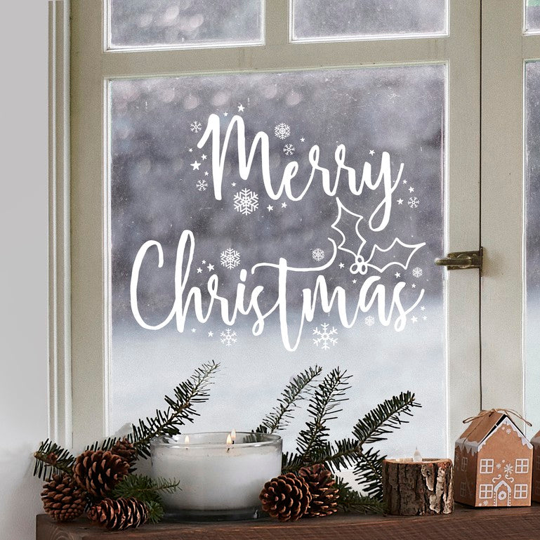 Merry Christmas Window Sticker (2)
