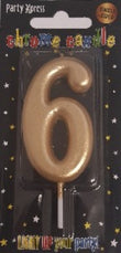 Candle - No 6 Chrome Gold