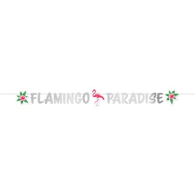 Flamingo Paradise Letter Banner