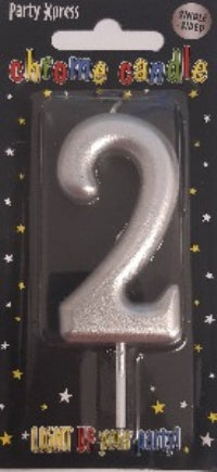 Candle - No 2 Chrome Silver