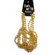 Necklace - Beads 84cm Gold (3)