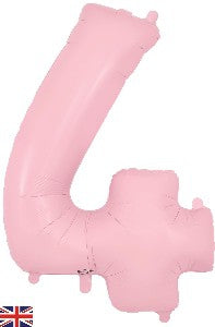 Foil Balloon Super Shape 4 Matte Pink 34inch