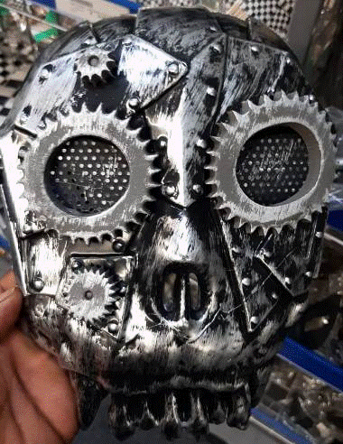 Steampunk Ghost Mask 18x24cm