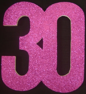 Polystrene 30 30cm Glitter Pink