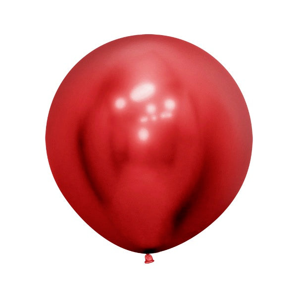 Balloon - Latex Chrome Reflex Crystal Red