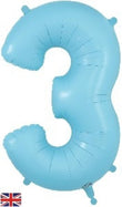 Foil Balloon Super Shape 3 Matte Blue 34inch
