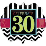 Foil Balloon Super Shape 30 Birthday Celebration