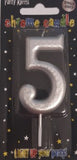 Candle - No 5 Chrome Silver