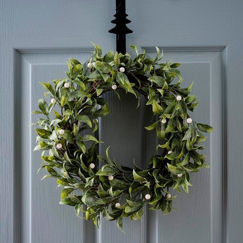 Mistletoe Christmas Door Wreath 30cm