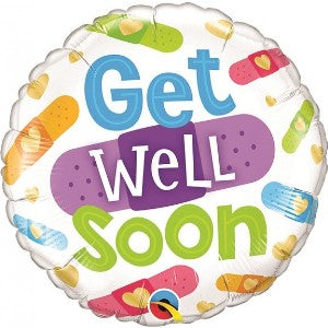 Foil Balloon Get Well Soon Bandages