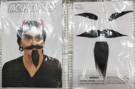 Moustache, Beard & Eyebrow set