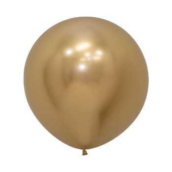 Balloon - Latex Chrome Reflex Gold 24 inch