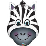 Foil Balloon Super Shape 32 inch Zany Zebra