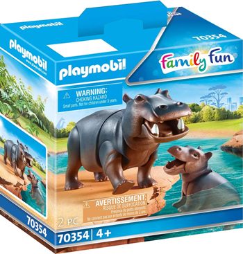 Playmobil Hippo with Calf