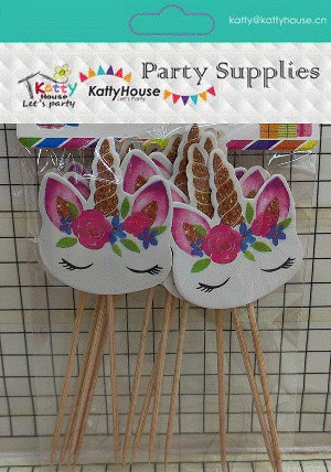 Cake Toppers Unicorn 12pc