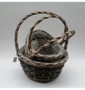 Basket Grey Round Large 29cm