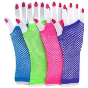 Gloves Fishnet Fingerless Long assorted