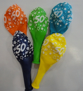 Latex Balloon 50 assorted