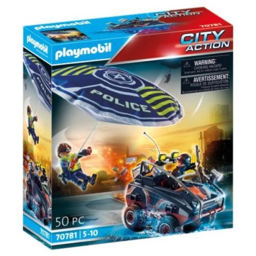 Playmobil Police Parachute with Amphibious Vehicle