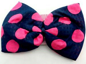 Hairclip with Dotted Bow