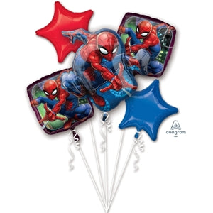 Foil Balloon Bouquet Spiderman Animated