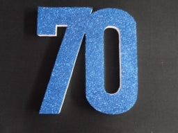 Polystrene 70 30cm Glitter Blue
