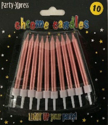 Candles - Chrome Rose Gold (10)