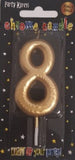 Candle - No 8 Chrome Gold