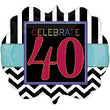 Foil Balloon Super Shape 40th Birthday Celebrations
