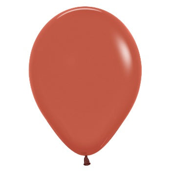 Balloon - Latex Solid Terracotta 12inch