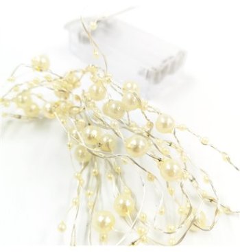 Fairylights Pearl String Warm White 2m