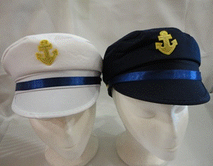Sailor Cap Blue or White with Anchor