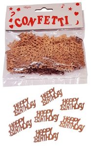 Confetti - Happy Birthday Rose Gold