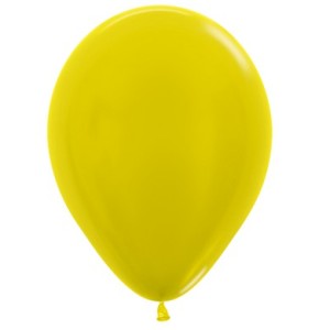 Balloon - Latex Metallic Pearl Yellow 12inch