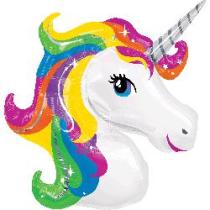 Foil Balloon Super Shape Rainbow Unicorn