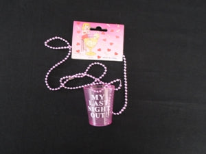 Bead Necklace with Shot Glass
