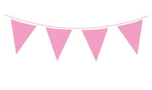 Bunting - Light Pink 10m (20 Flags)
