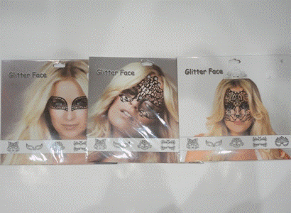 Glitter Face assorted