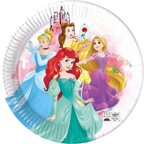 Disney Princess - Plates (8) ECO compostable