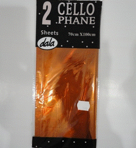 Cellophane - Orange 2 sheets 70x100