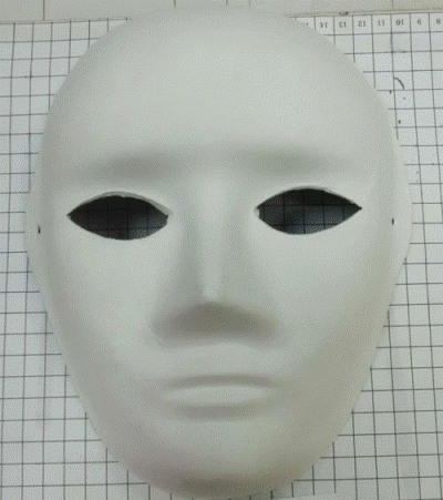Mask Full Face Plain White