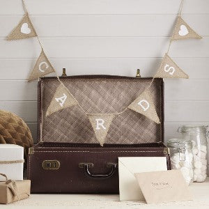 Vintage Affair Hessian Bunting &quot;Cards&quot;