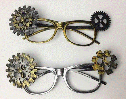 Steampunk Glasses Gears assorted