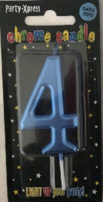 Candle - No 4 Chrome Blue