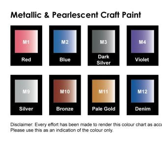 Craft Paint 50ml Metal Dark Silver