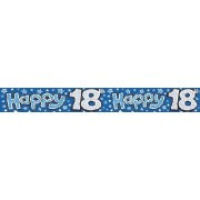 Banner Happy 18th Birthday Blue